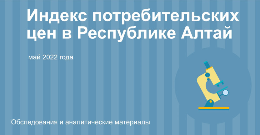 Индекс потребительских цен в Республике Алтай в мае 2022 года